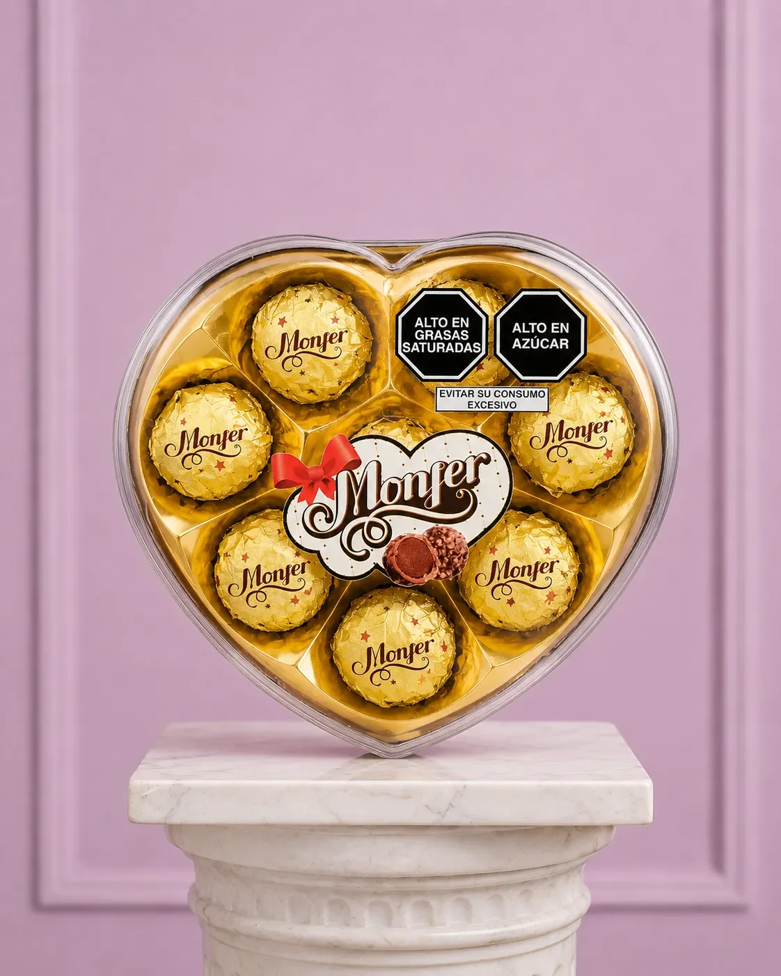 Bombones Choc Monfer Corazon Dorado X8un