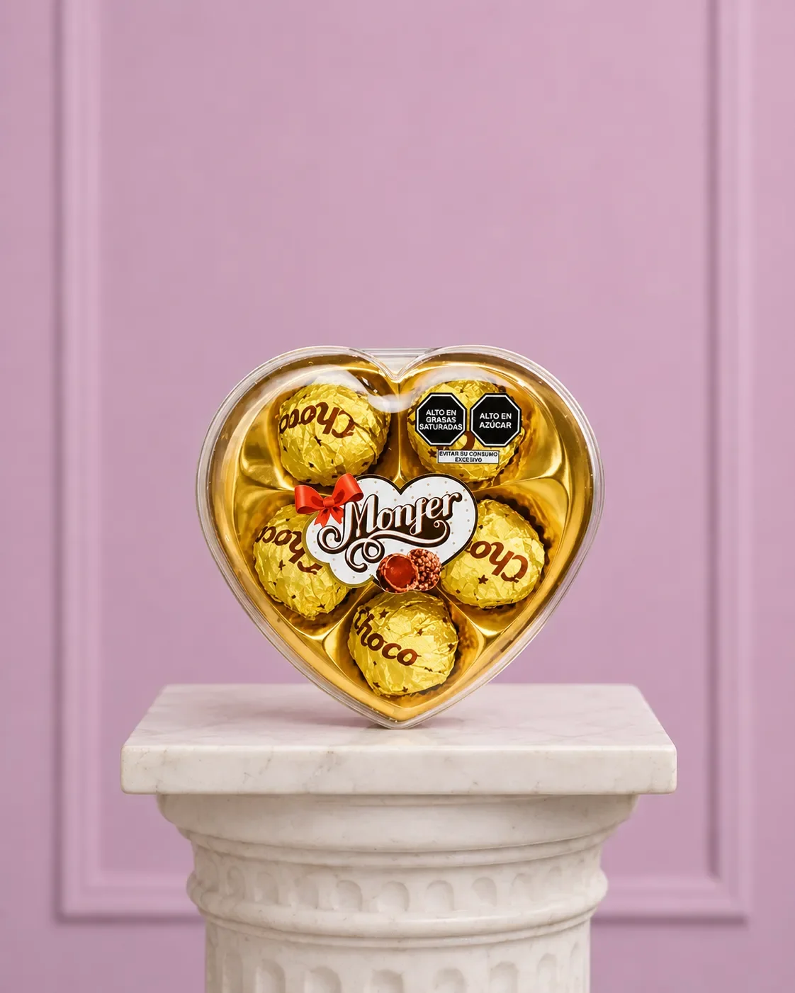 Bombones Choc Monfer Corazon Dorado X5un