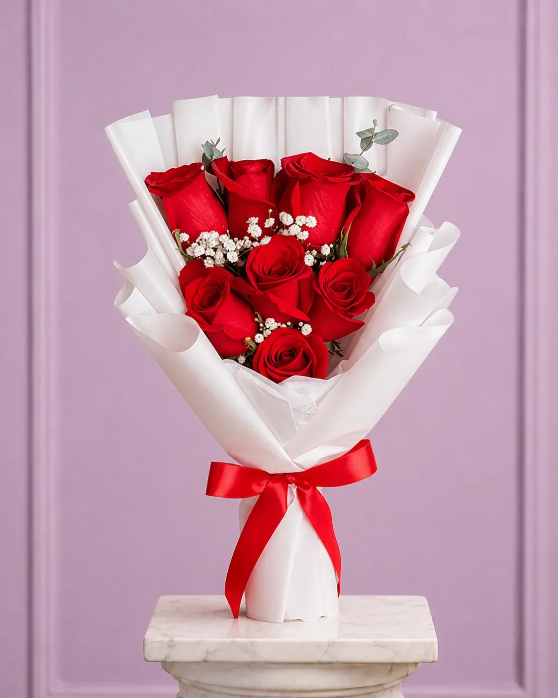 Ramo Clásico 8 Rosas