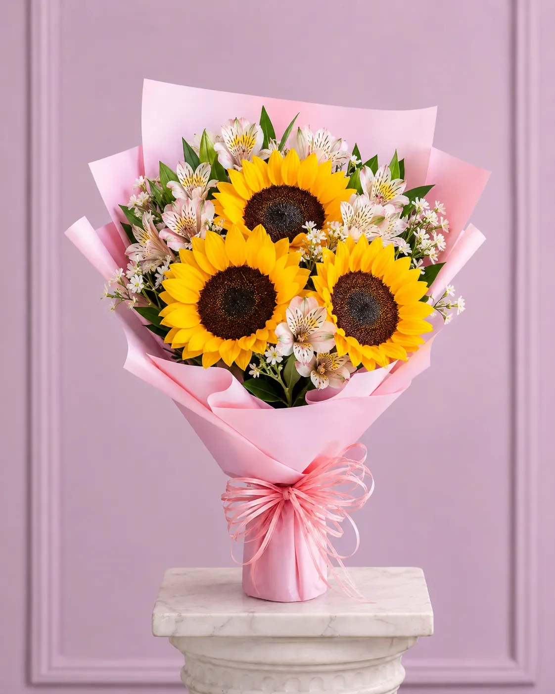 Ramo Girasoles Y Astromelias