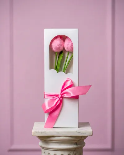 Tulipán Rosado Eterno - TEJIDO